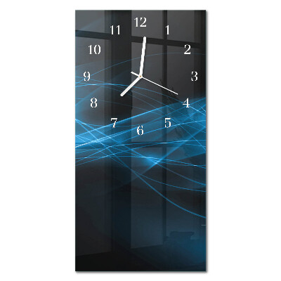 Decoratieve glazen klok verticaal Abstractie
