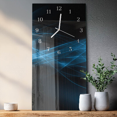 Decoratieve glazen klok verticaal Abstractie