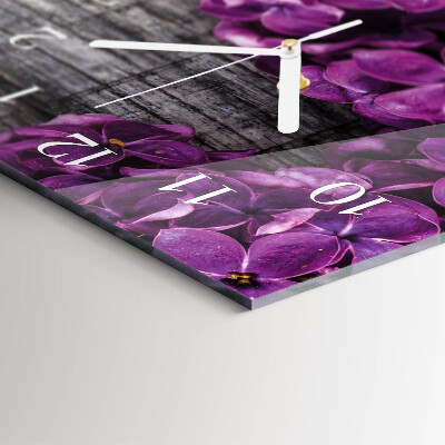 Decoratieve glazen klok verticaal Bloemen