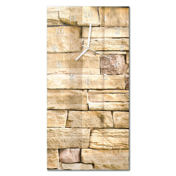 Rechthoekige glas klok verticaal Muur