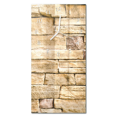 Rechthoekige glas klok verticaal Muur