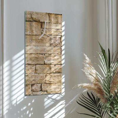 Rechthoekige glas klok verticaal Muur
