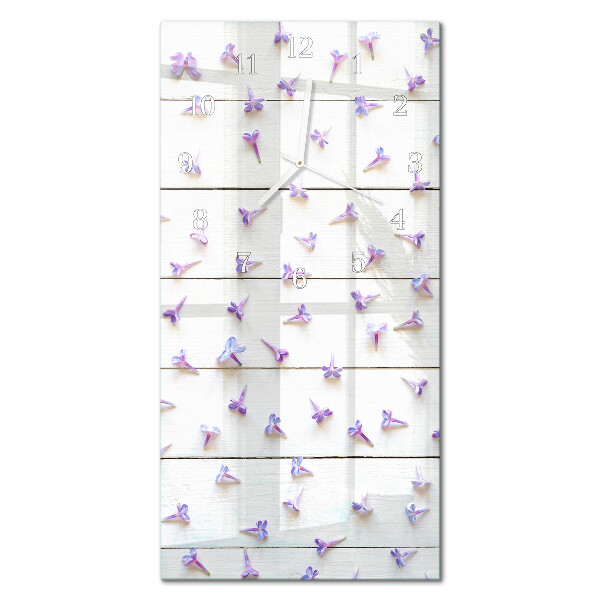 Verticale moderne glazen wandklok Patroon