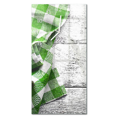 Decoratieve glazen klok verticaal Patroon