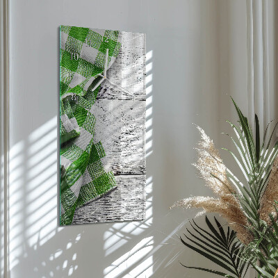 Decoratieve glazen klok verticaal Patroon