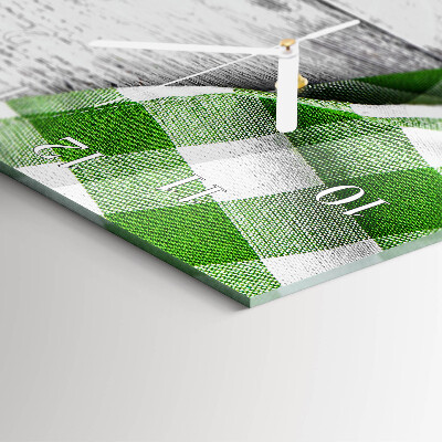 Decoratieve glazen klok verticaal Patroon