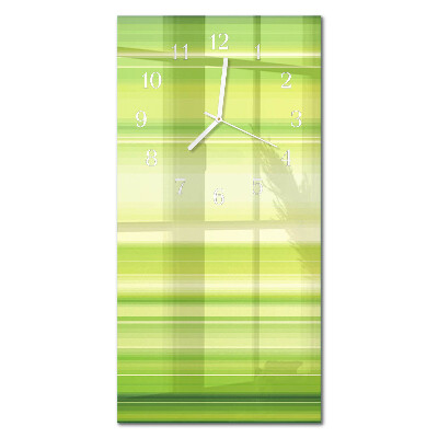 Verticale moderne glazen wandklok Patroon