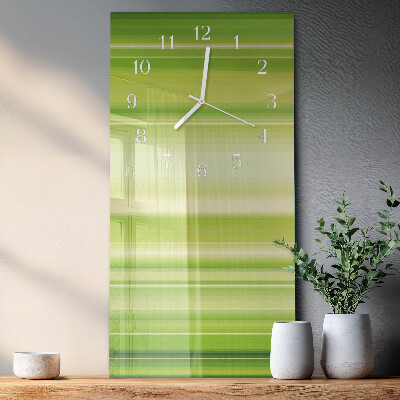 Verticale moderne glazen wandklok Patroon