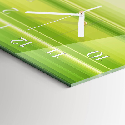 Verticale moderne glazen wandklok Patroon