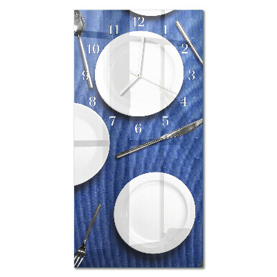 Rechthoekige glas klok verticaal Bord