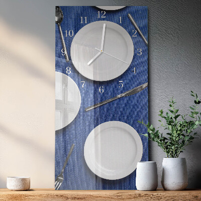 Rechthoekige glas klok verticaal Bord