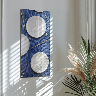 Rechthoekige glas klok verticaal Bord