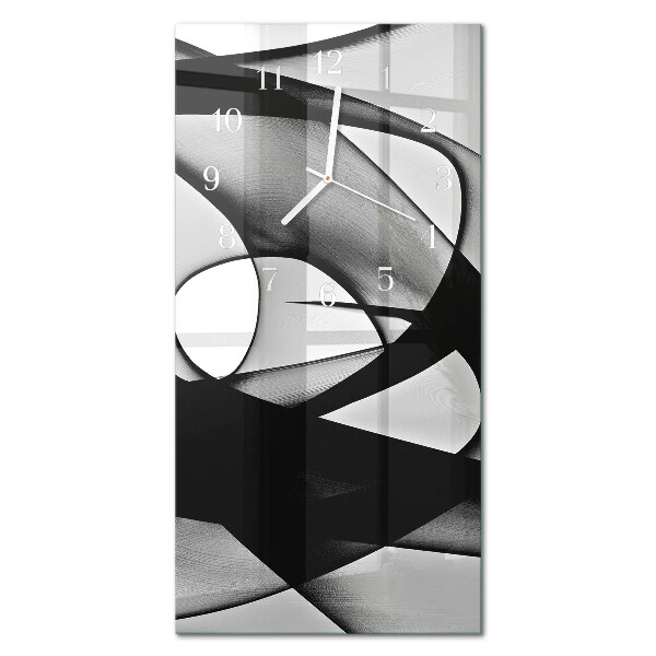 Decoratieve glazen klok verticaal Patroon