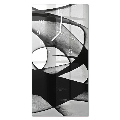 Decoratieve glazen klok verticaal Patroon
