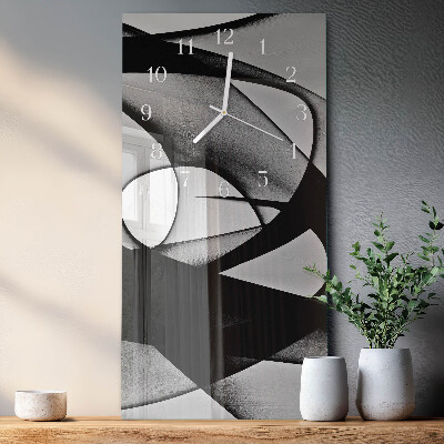 Decoratieve glazen klok verticaal Patroon
