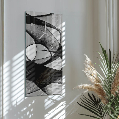 Decoratieve glazen klok verticaal Patroon