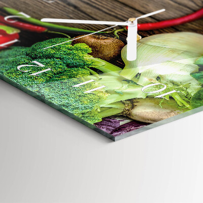 Decoratieve glazen klok verticaal Groenten
