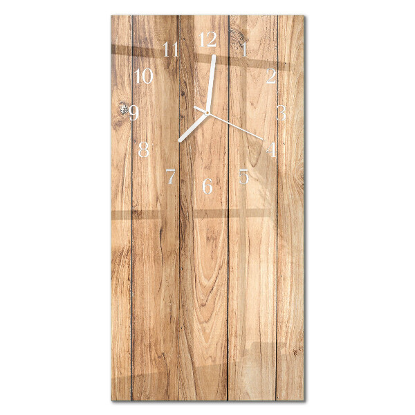 Rechthoekige glas klok verticaal Hout