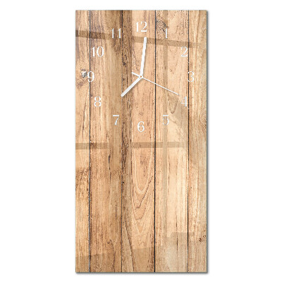 Rechthoekige glas klok verticaal Hout