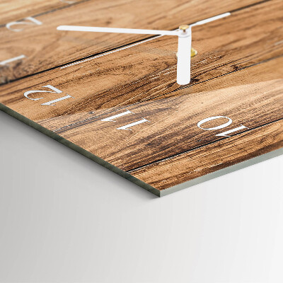 Rechthoekige glas klok verticaal Hout