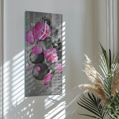 Decoratieve glazen klok verticaal Orchideeënstenen