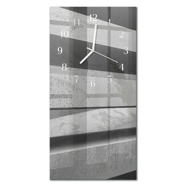 Decoratieve glazen klok verticaal Strepen