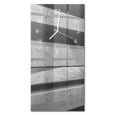 Decoratieve glazen klok verticaal Strepen