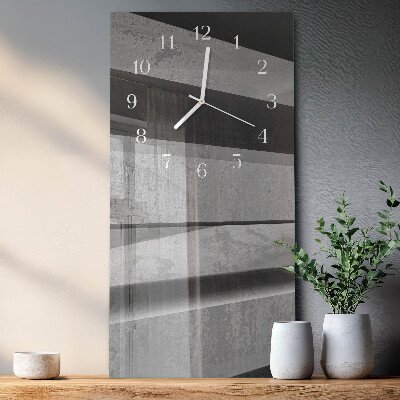 Decoratieve glazen klok verticaal Strepen