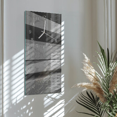 Decoratieve glazen klok verticaal Strepen