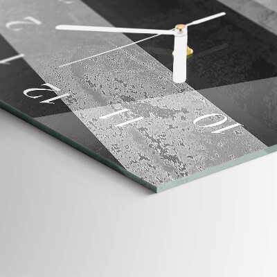 Decoratieve glazen klok verticaal Strepen