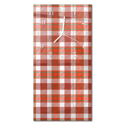 Verticale moderne glazen wandklok Netto