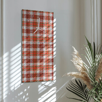 Verticale moderne glazen wandklok Netto