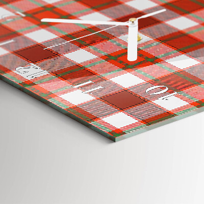 Verticale moderne glazen wandklok Netto