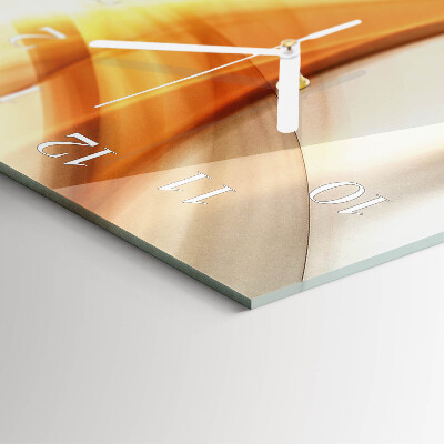 Verticale rechthoekige glazen wandklok Patroon