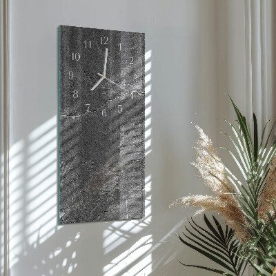 Glazen klok verticaal Stenen muur