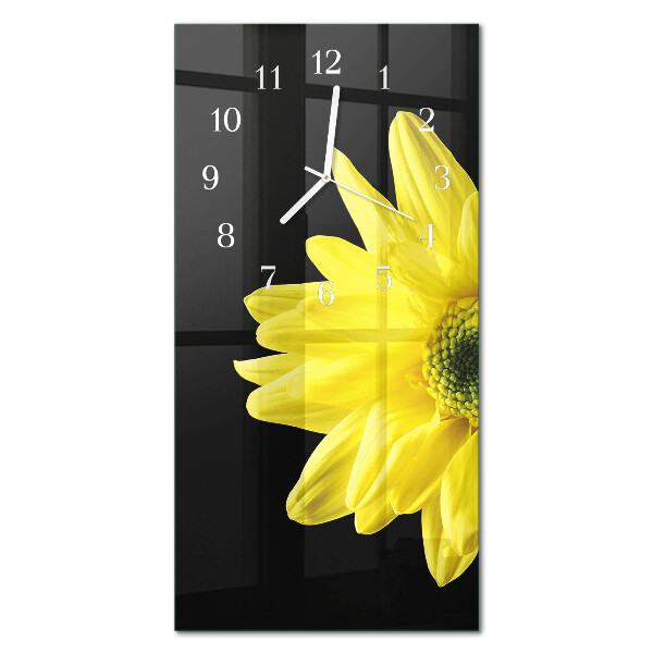 Rechthoekige glas klok verticaal Bloem