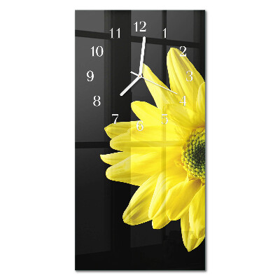 Rechthoekige glas klok verticaal Bloem