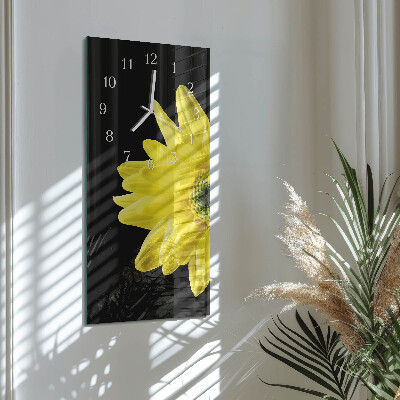 Rechthoekige glas klok verticaal Bloem