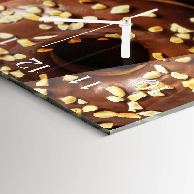 Decoratieve glazen klok verticaal Donuts