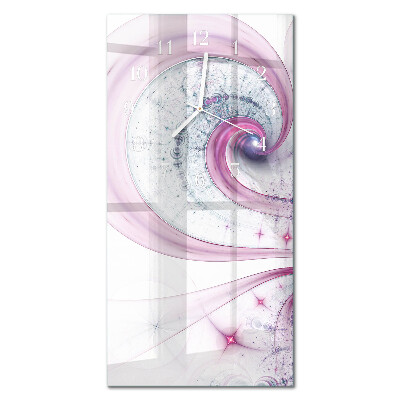 Decoratieve glazen klok verticaal Vortex