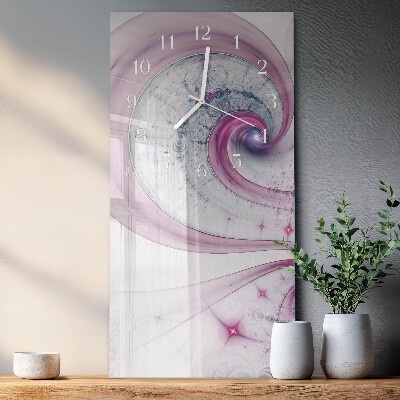 Decoratieve glazen klok verticaal Vortex