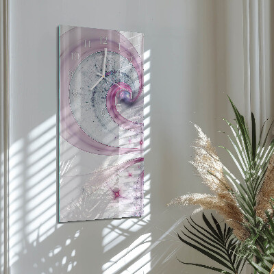 Decoratieve glazen klok verticaal Vortex