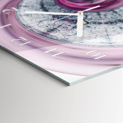 Decoratieve glazen klok verticaal Vortex