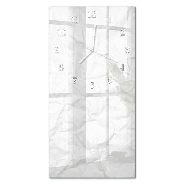 Glazen klok verticaal Papier