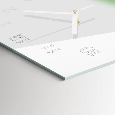Verticale moderne glazen wandklok Patroon