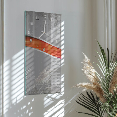 Decoratieve glazen klok verticaal Patrouille
