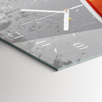Decoratieve glazen klok verticaal Patrouille