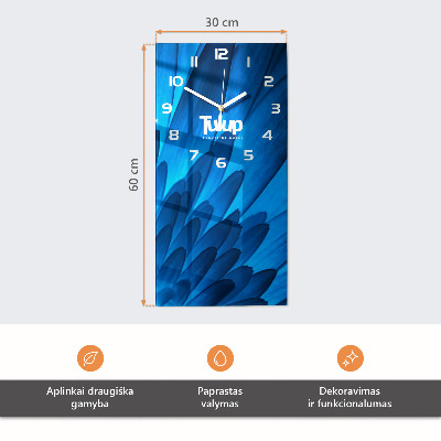Decoratieve glazen klok verticaal Patrouille