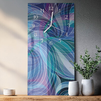 Rechthoekige glas klok verticaal Abstractie