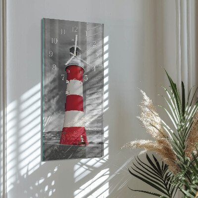 Decoratieve glazen klok verticaal Vuurtoren